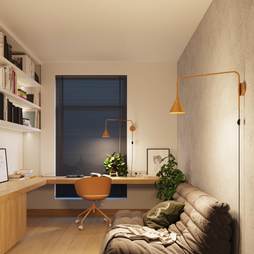 Настінна лампа NOX 1xE14/10W/230V золотий