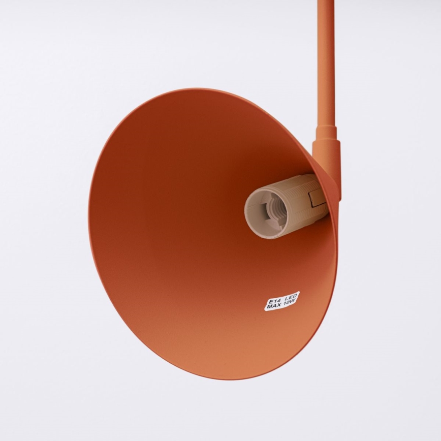 Настінна лампа NOX 1xE14/10W/230V помаранчевий