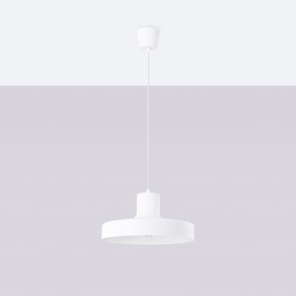 Підвісна люстра BILO 1xE27/15W/230V діаметр 35 см білий