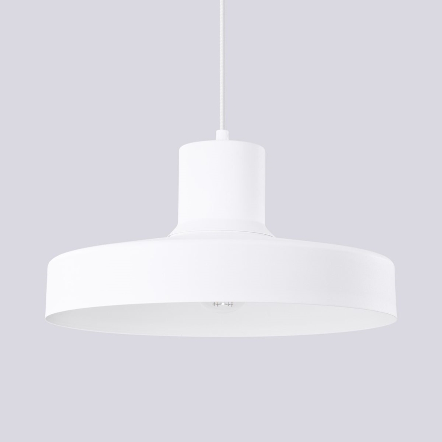 Підвісна люстра BILO 1xE27/15W/230V діаметр 35 см білий