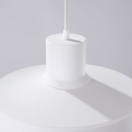 Підвісна люстра BILO 1xE27/15W/230V діаметр 35 см білий