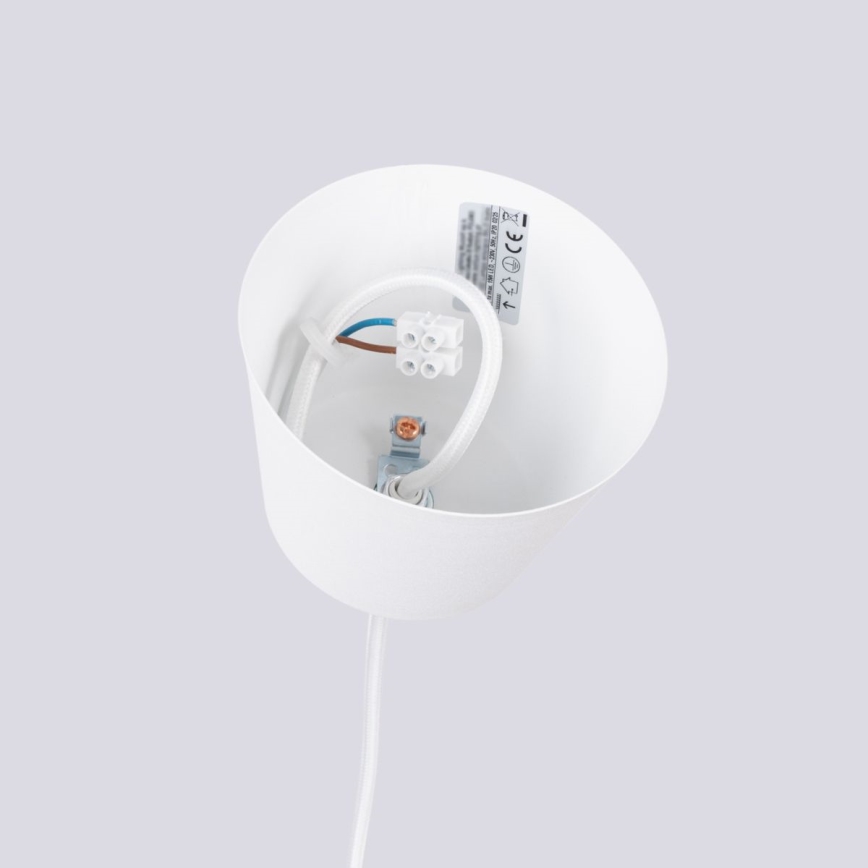 Підвісна люстра BILO 1xE27/15W/230V діаметр 35 см білий