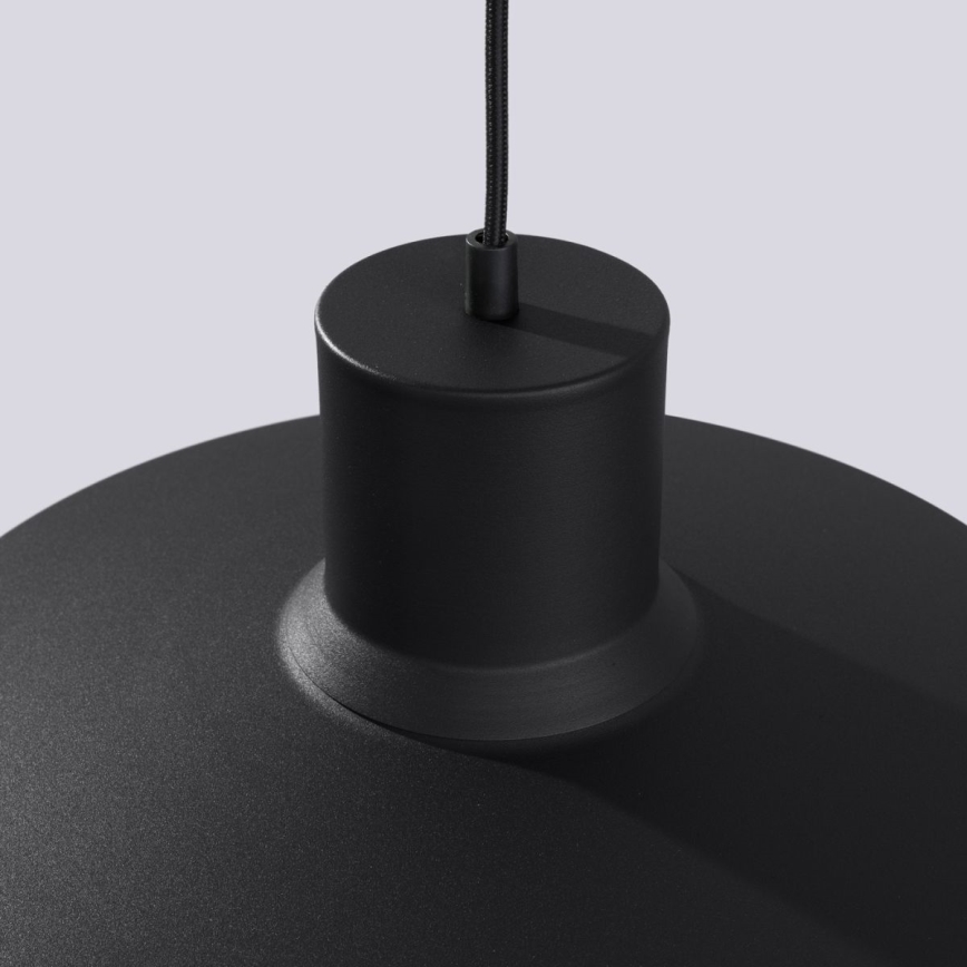 Підвісна люстра BILO 1xE27/15W/230V діаметр 35 см чорний