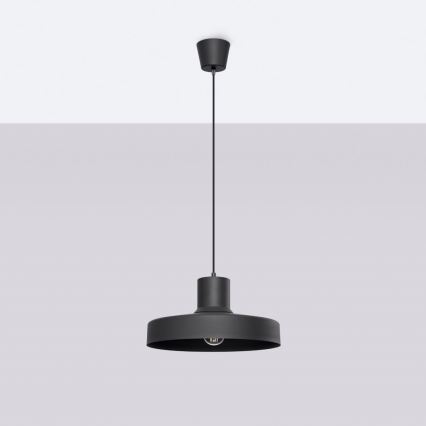 Підвісна люстра BILO 1xE27/15W/230V діаметр 35 см чорний