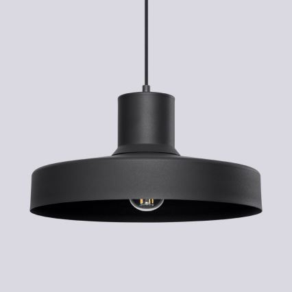 Підвісна люстра BILO 1xE27/15W/230V діаметр 35 см чорний