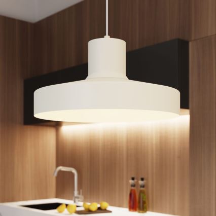 Підвісна люстра BILO 1xE27/15W/230V діаметр 35 см кремовий