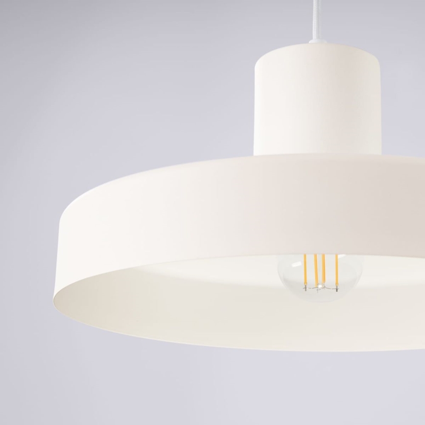 Підвісна люстра BILO 1xE27/15W/230V діаметр 35 см кремовий
