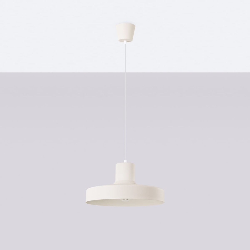 Подвесная люстра BILO 1xE27/15W/230V диаметр 35 см кремовый