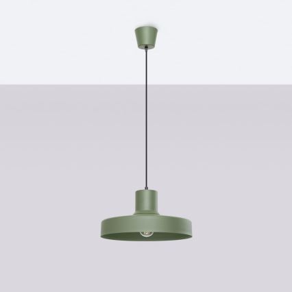 Підвісна люстра BILO 1xE27/15W/230V діаметр 35 см зелений