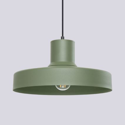 Підвісна люстра BILO 1xE27/15W/230V діаметр 35 см зелений