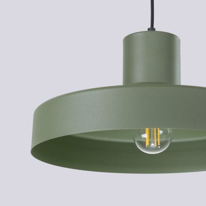 Підвісна люстра BILO 1xE27/15W/230V діаметр 35 см зелений