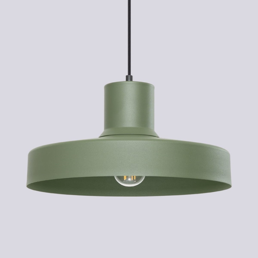 Подвесная люстра BILO 1xE27/15W/230V диаметр 35 см зеленый
