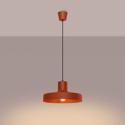 Підвісна люстра BILO 1xE27/15W/230V діаметр 35 см помаранчевий