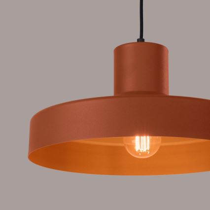 Підвісна люстра BILO 1xE27/15W/230V діаметр 35 см помаранчевий