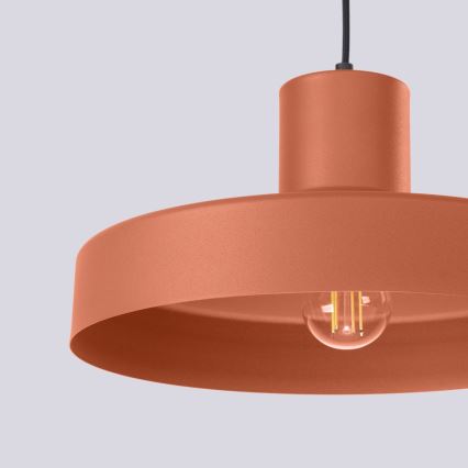 Підвісна люстра BILO 1xE27/15W/230V діаметр 35 см помаранчевий