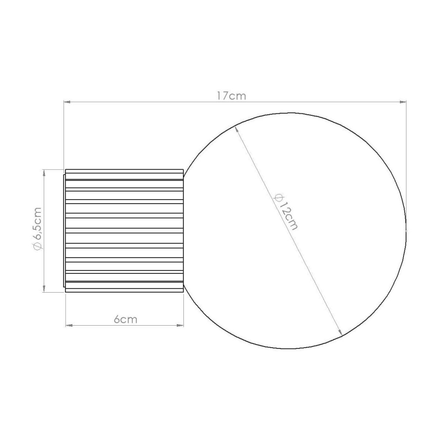Настенный светильник для ванной комнаты HALO 1xG9/8W/230V диаметр 12 см IP44 коричневый