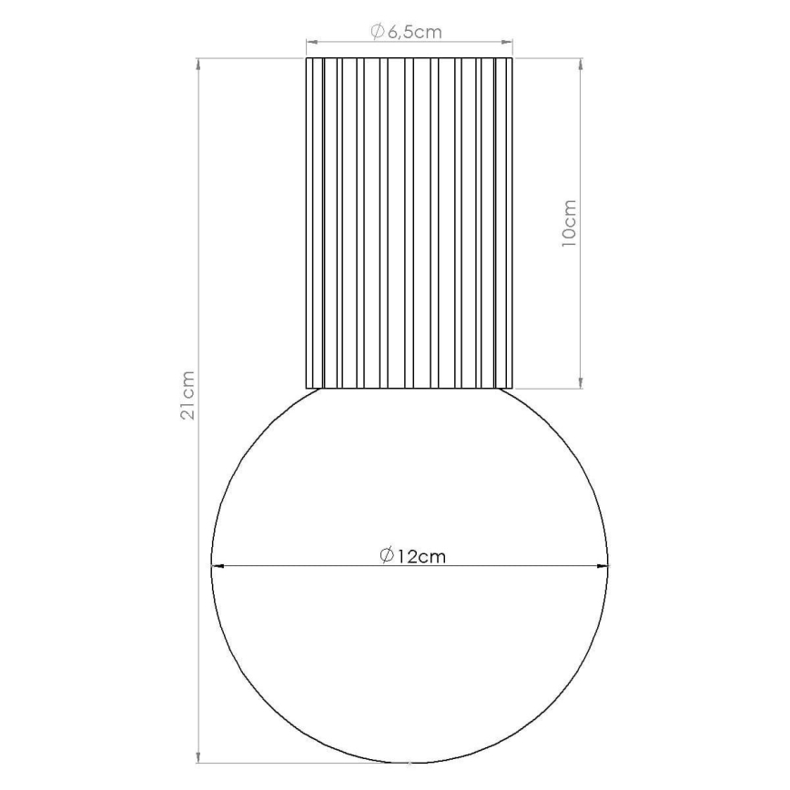 Потолочный светильник для ванной комнаты HALO 1xG9/8W/230V диаметр 12 см IP44 коричневый