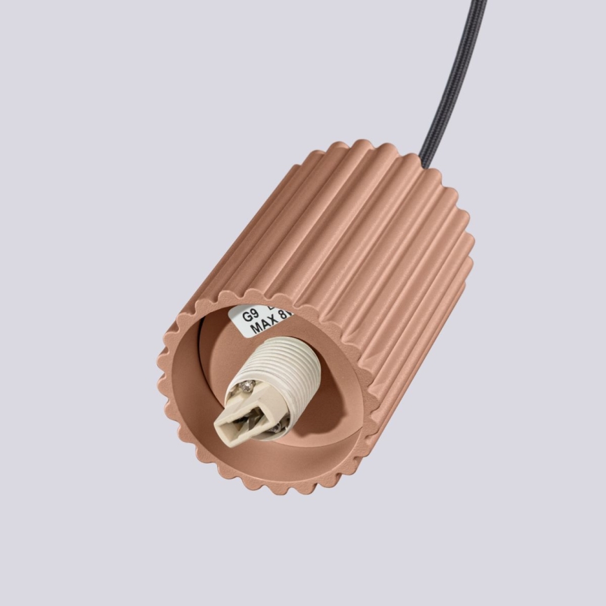 Подвесная люстра HALO 1xG9/8W/230V диаметр 12 см коричневый