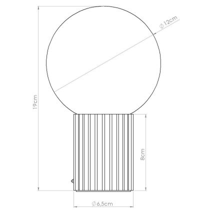 Настольная лампа HALO 1xG9/8W/230V диаметр 12 см коричневый