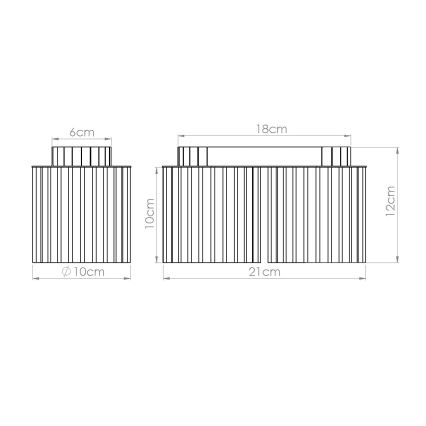 Точечный светильник AURA 2xGU10/10W/230V белый