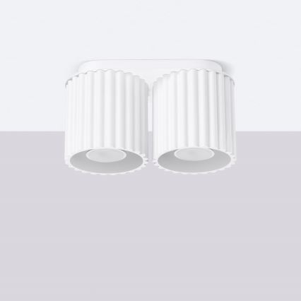 Точковий світильник AURA 2xGU10/10W/230V білий