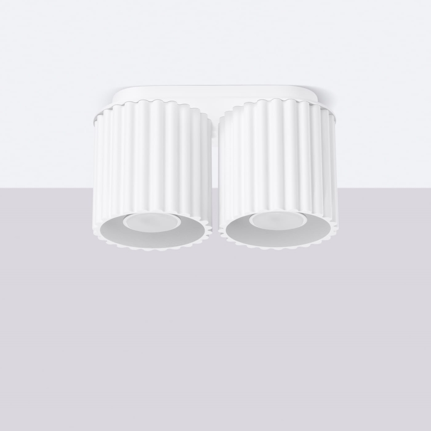 Точковий світильник AURA 2xGU10/10W/230V білий