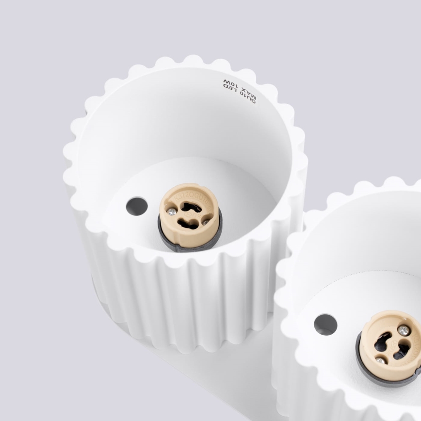 Точковий світильник AURA 2xGU10/10W/230V білий