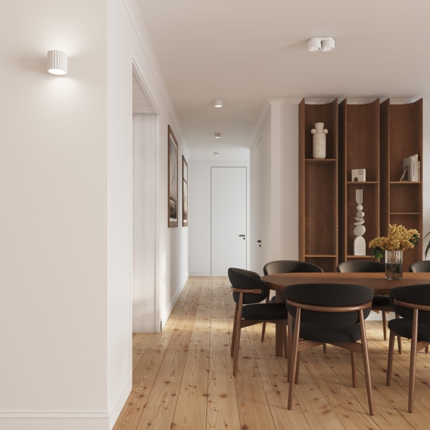 Точечный светильник AURA 1xGX53/10W/230V 6 см белый