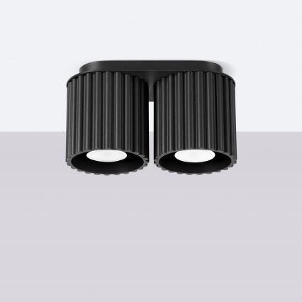 Точечный светильник AURA 2xGU10/10Вт/230В черный