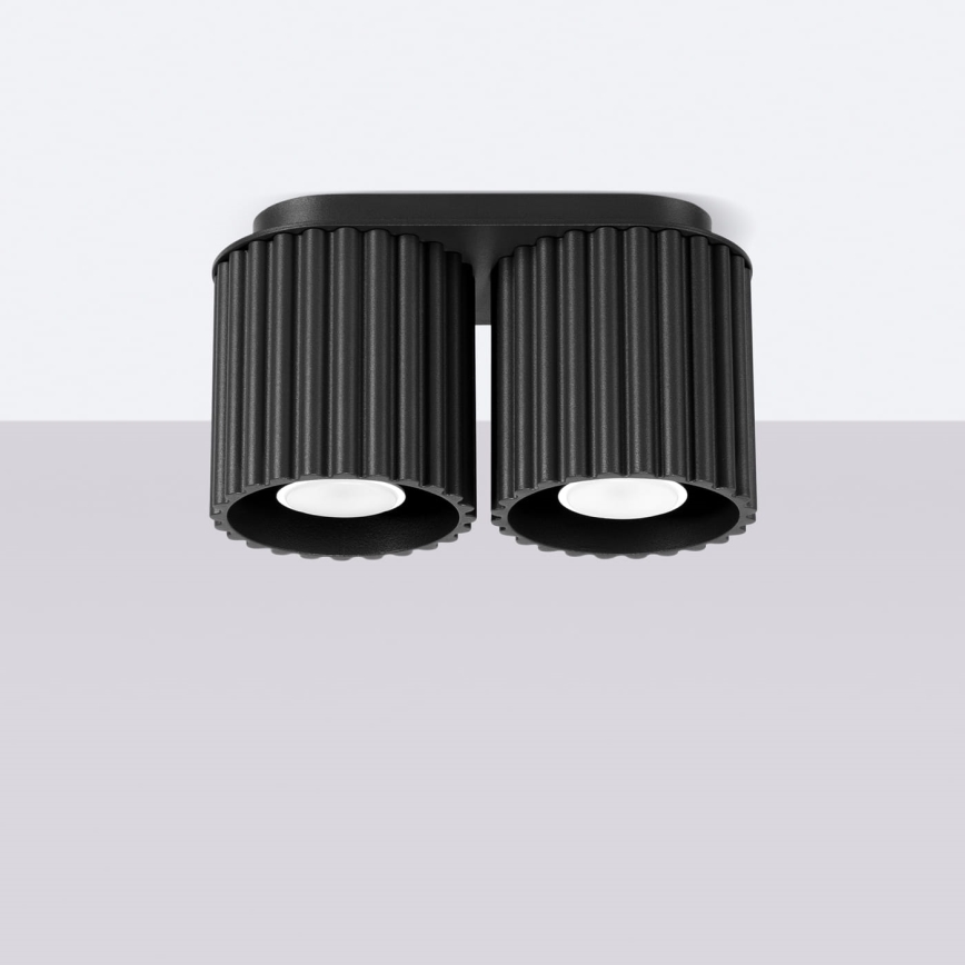 Точечный светильник AURA 2xGU10/10Вт/230В черный