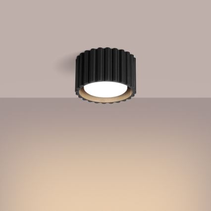 Точечный светильник AURA 1xGX53/10W/230V, диаметр 10 см, чёрный