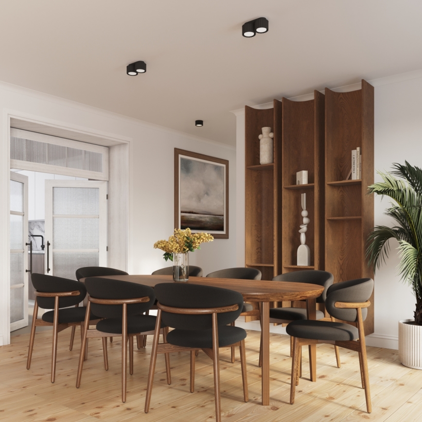 Точковий світильник AURA 1xGX53/10W/230V 6 см чорний