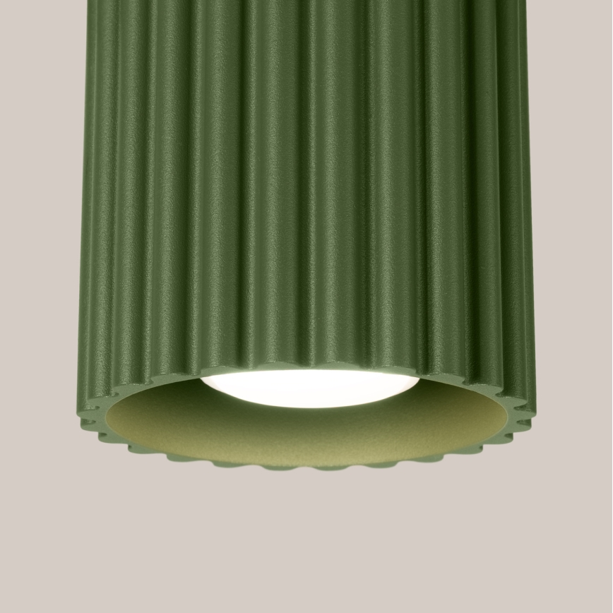 Точковий світильник AURA 1xGU10/10W/230V 10 cm зелений
