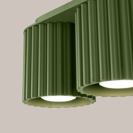 Точковий світильник AURA 2xGU10/10W/230V зелений