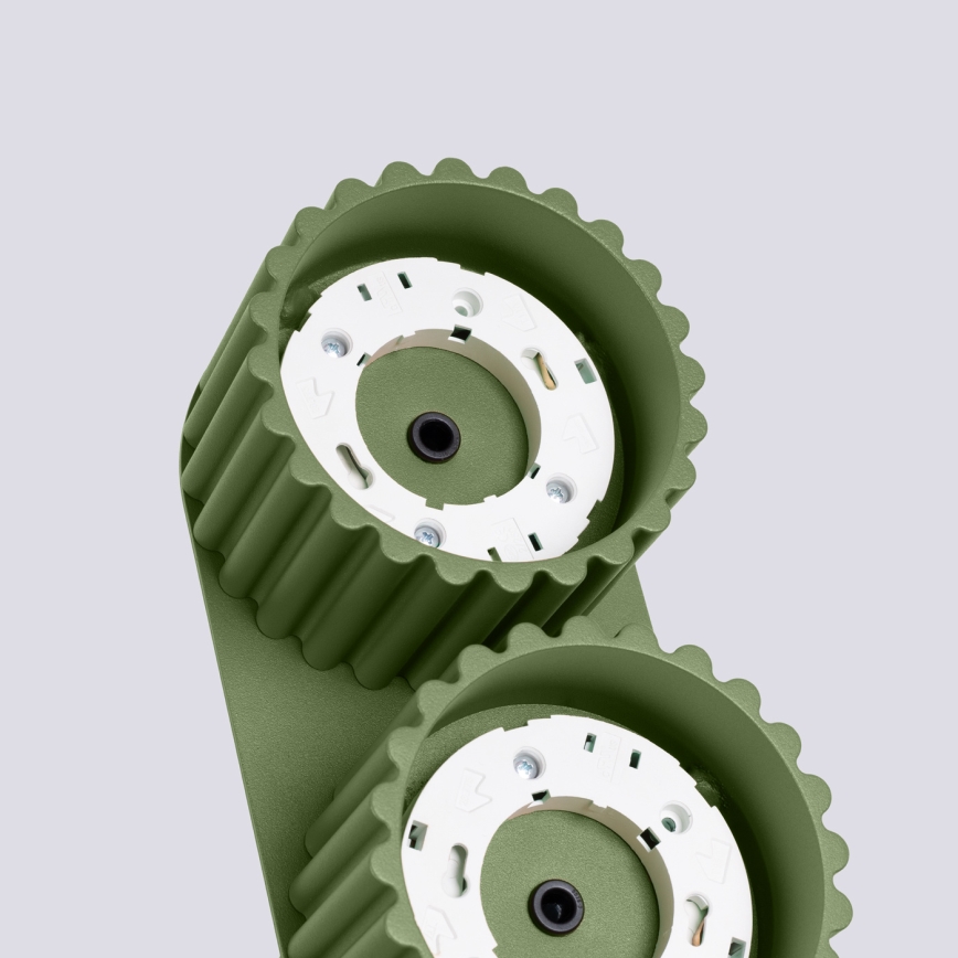 Точечный светильник AURA 2xGX53/10W/230V зелёный