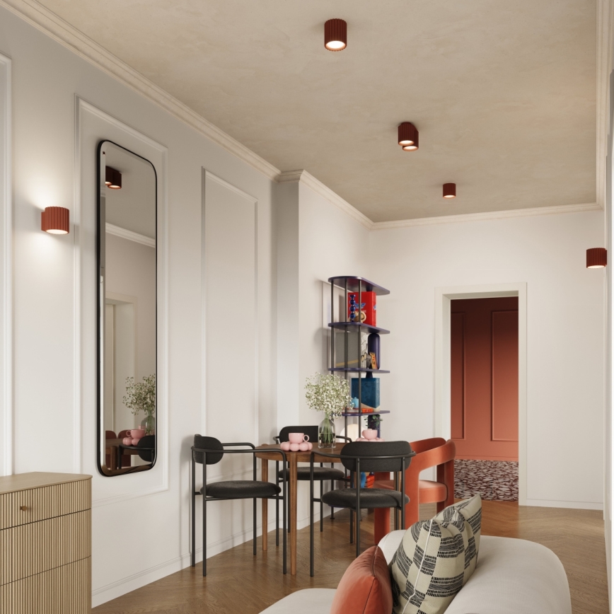 Точковий світильник AURA 2xGU10/10W/230V помаранчевий