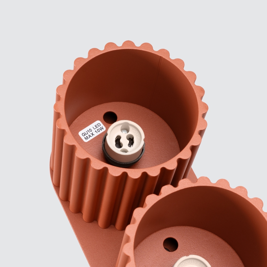 Точковий світильник AURA 2xGU10/10W/230V помаранчевий