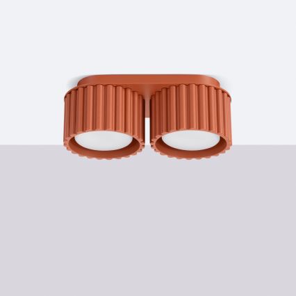 Точковий світильник AURA 2xGX53/10W/230V помаранчевий