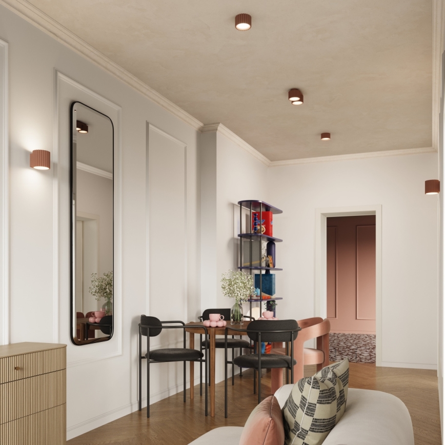 Точечный светильник AURA 1xGX53/10W/230V, 6 см, коричневый