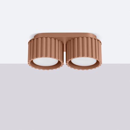 Точковий світильник AURA 2xGX53/10W/230V коричневий