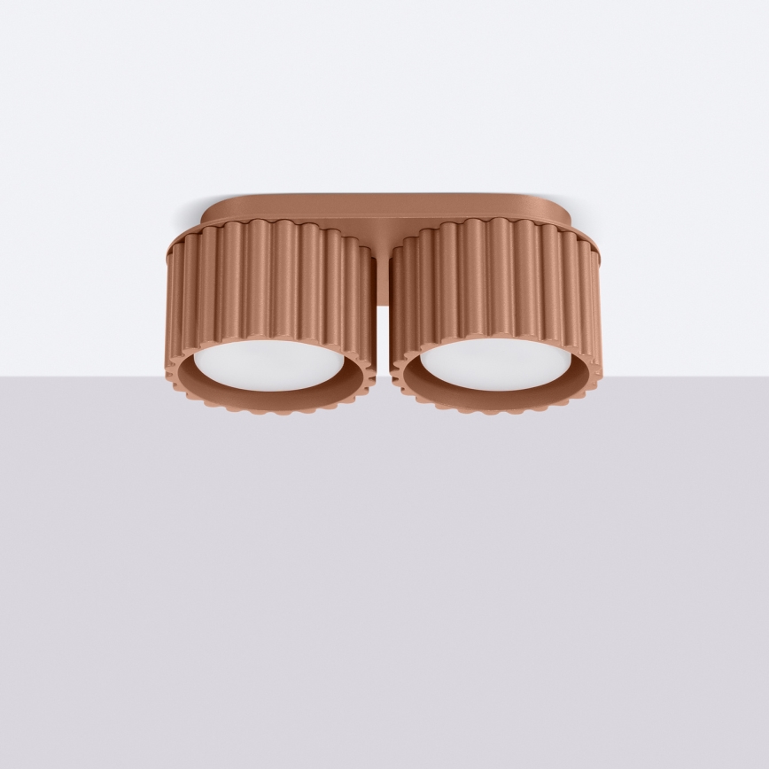 Точковий світильник AURA 2xGX53/10W/230V коричневий