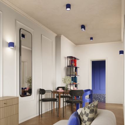 Точечный светильник AURA 1xGU10/10W/230V 10 cm синий