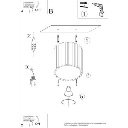Точковий світильник AURA 1xGU10/10W/230V, 10 cm, синій