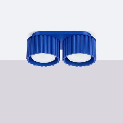Точковий світильник AURA 2xGX53/10W/230V синій