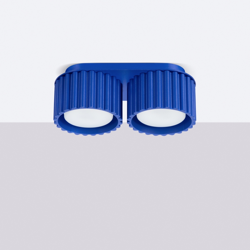 Точковий світильник AURA 2xGX53/10W/230V синій