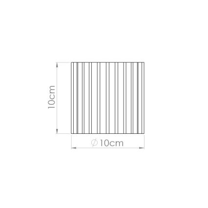 Точковий світильник AURA 1xGU10/10W/230V, діаметр 10 см, тауп