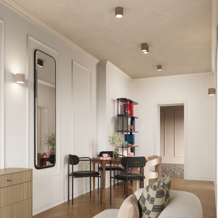 Точковий світильник AURA 1xGU10/10W/230V 10 см тауп