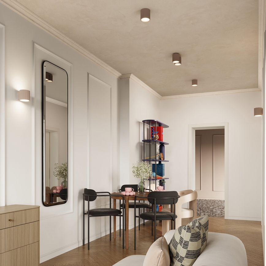 Точковий світильник AURA 2xGU10/10W/230V коричнево-сірий