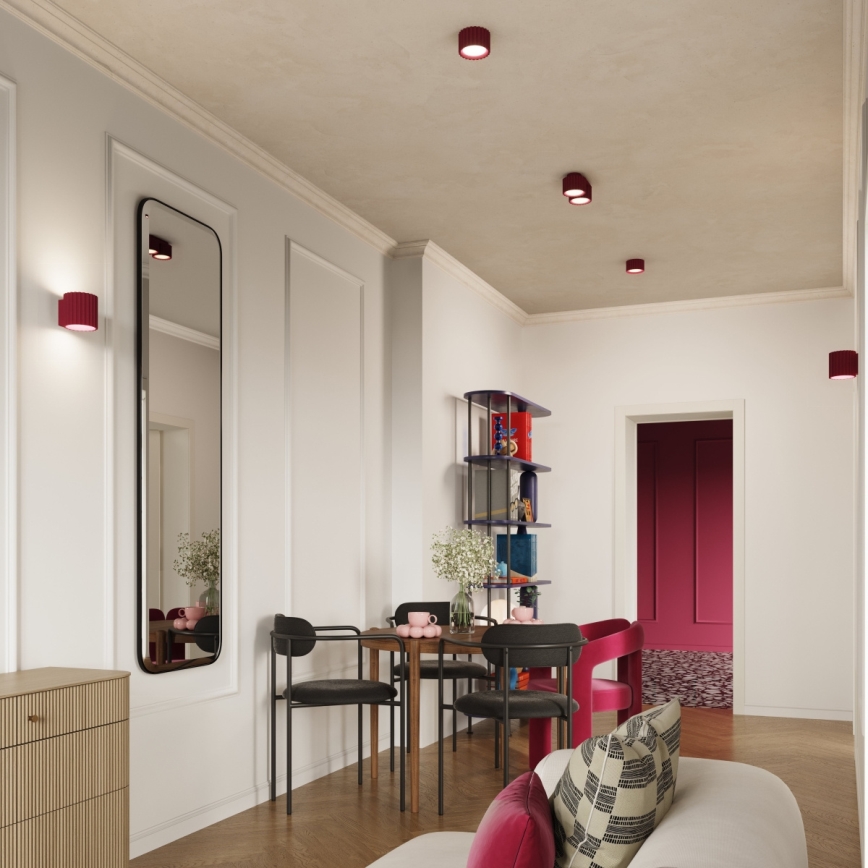 Точечный светильник AURA, 2xGX53/10 Вт/230 В, красный