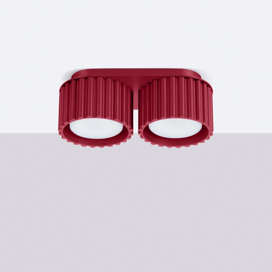 Точковий світильник AURA 2xGX53/10W/230V червоний